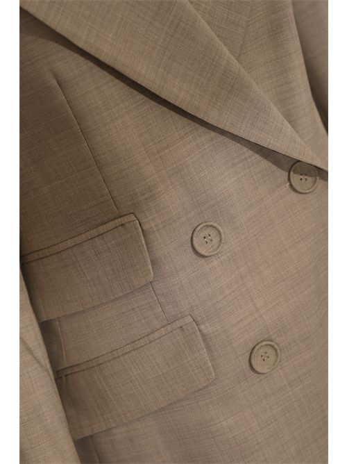 Giacca doppiopetto in flanella di lana merinos D. Exterior | 6192116VIS